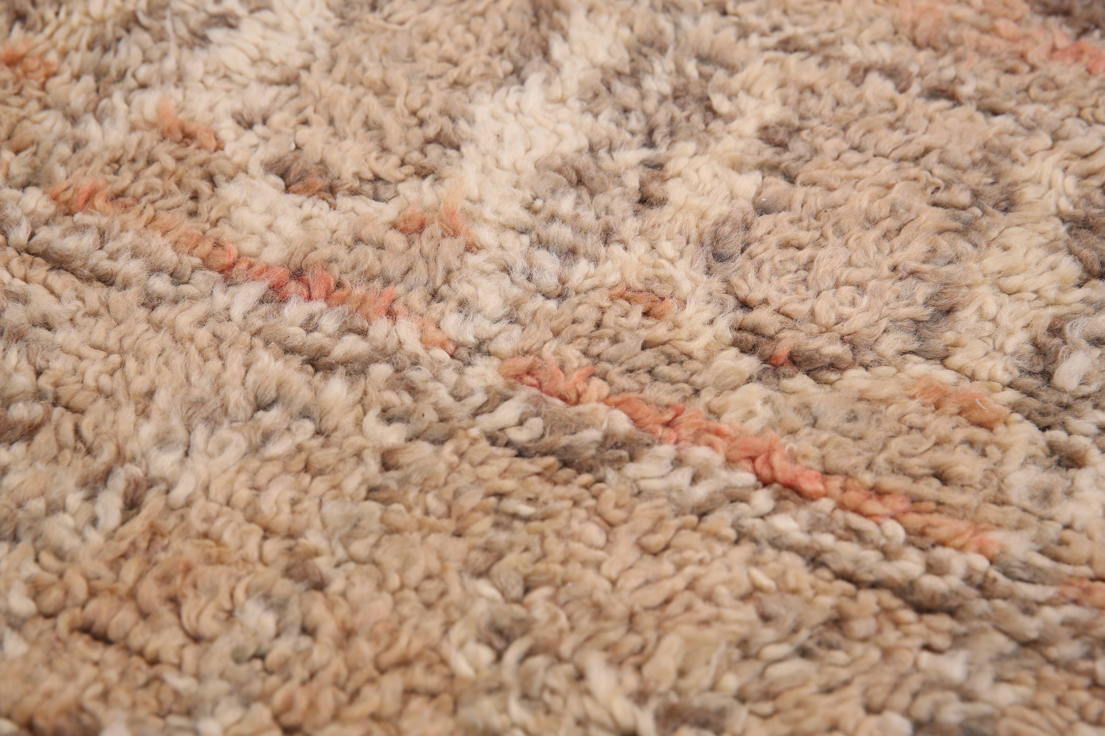 Peach Vintage Moroccan Rug 174 x 263 cm - Berber Wool Rug - Handmade rug