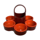 Servant flower with 6 orange cups Emsa