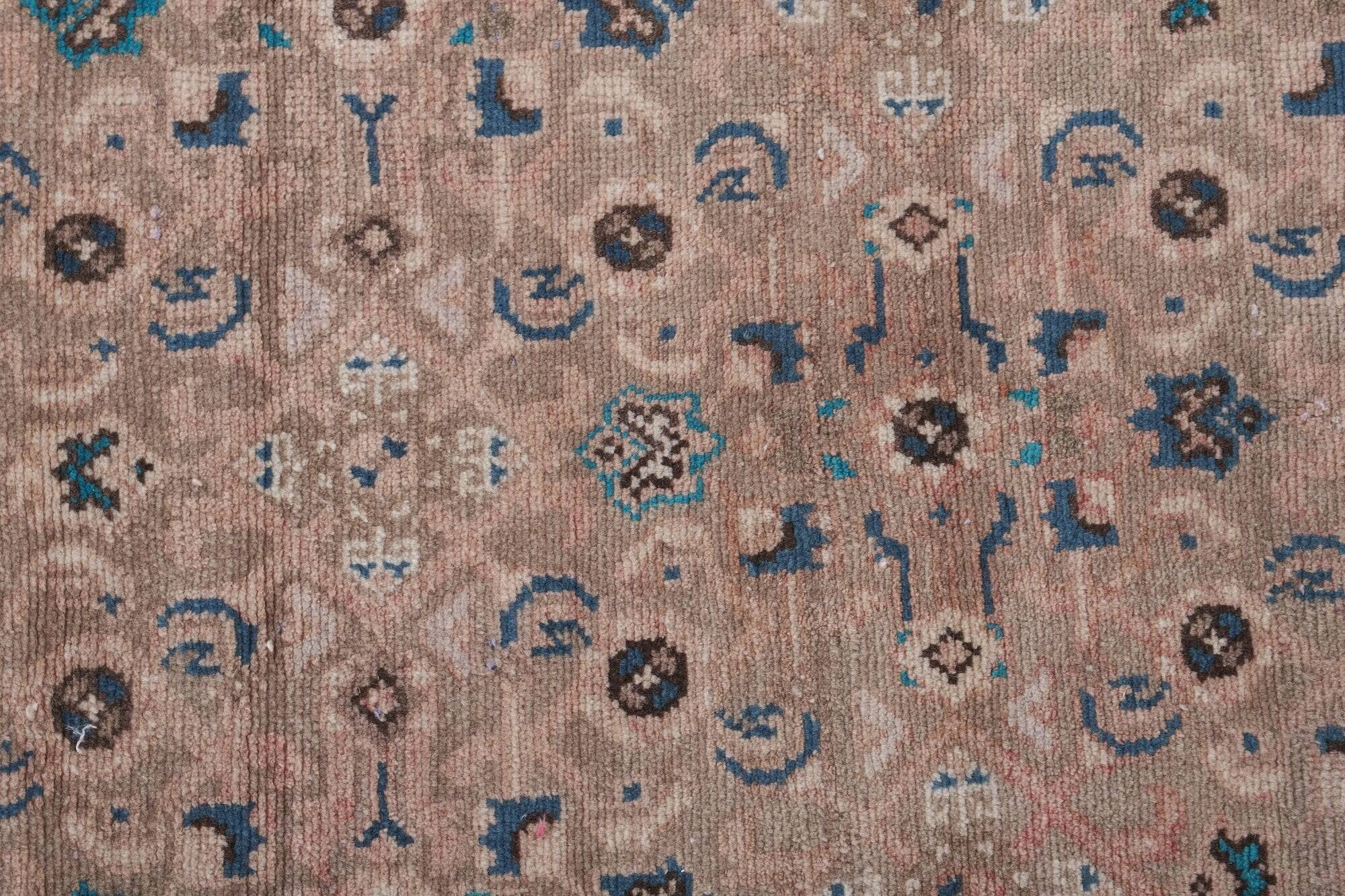 Vintage Turkish hallway rug 97x417 cm
