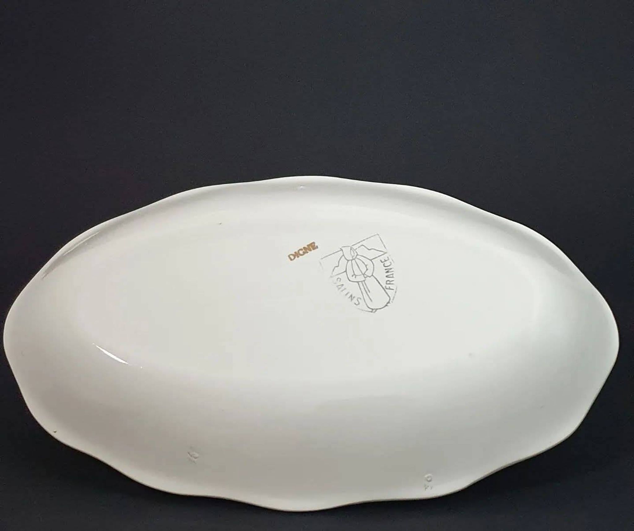 Ensemble de 2 raviers en faïence Salins modèle Digne