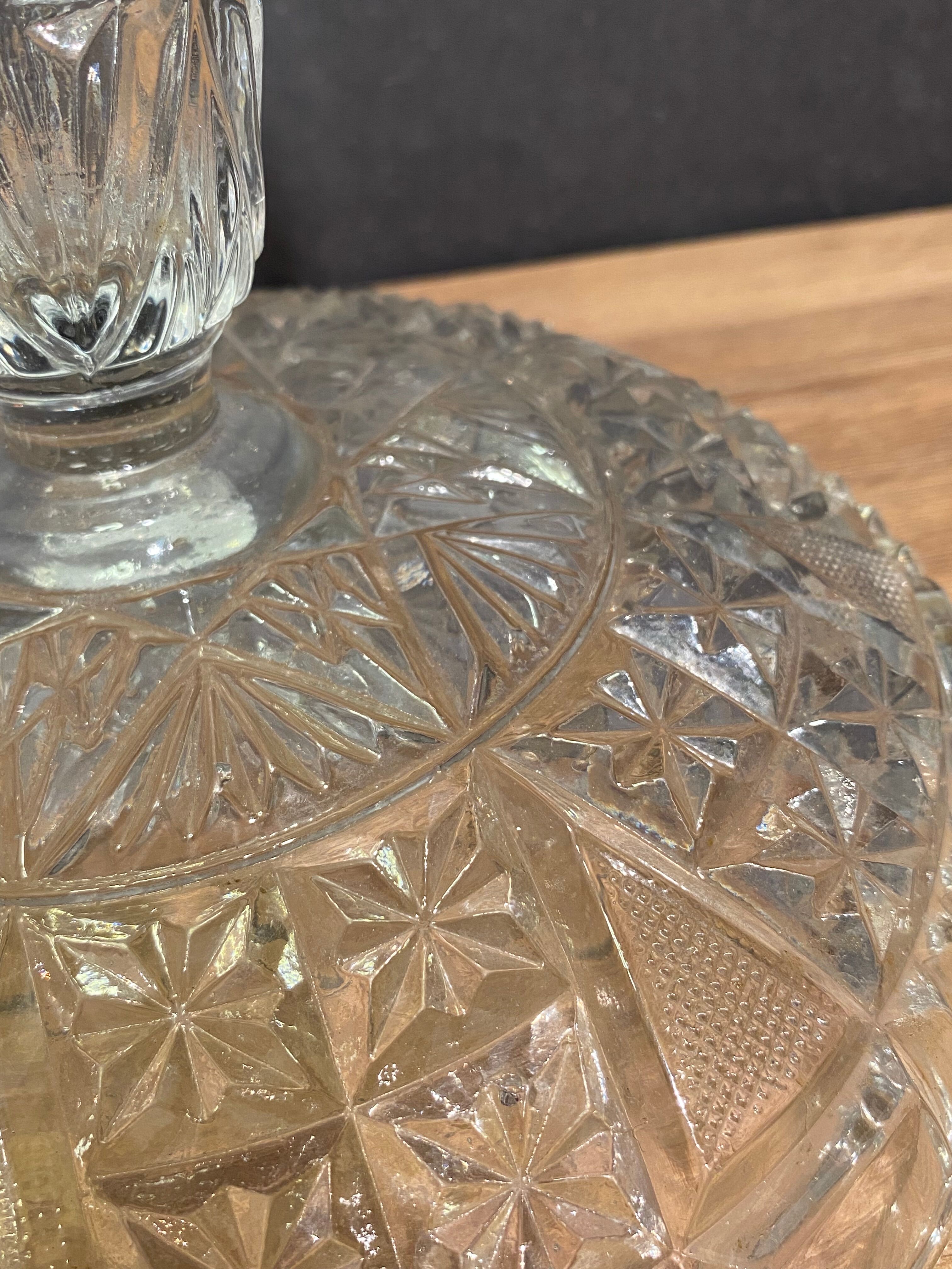 Large crystal cup marked Vallerysthal