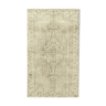 Tapis décoratif beige anatolien tissé à la main 150 cm x 267 cm - 38894