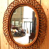 Bonacina Rattan Mirror