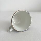 Antique ironstone coffee cup “Floral” Saint Amand