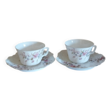 Antique art nouveau cups and saucers