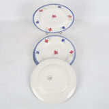 Set of 5 plates flat Mary - Lou Digoin Sarreguemines 1922/1965