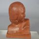 Gaston Hauchecorne bust of young woman terracotta artist's proof dated 1942 Signed 085