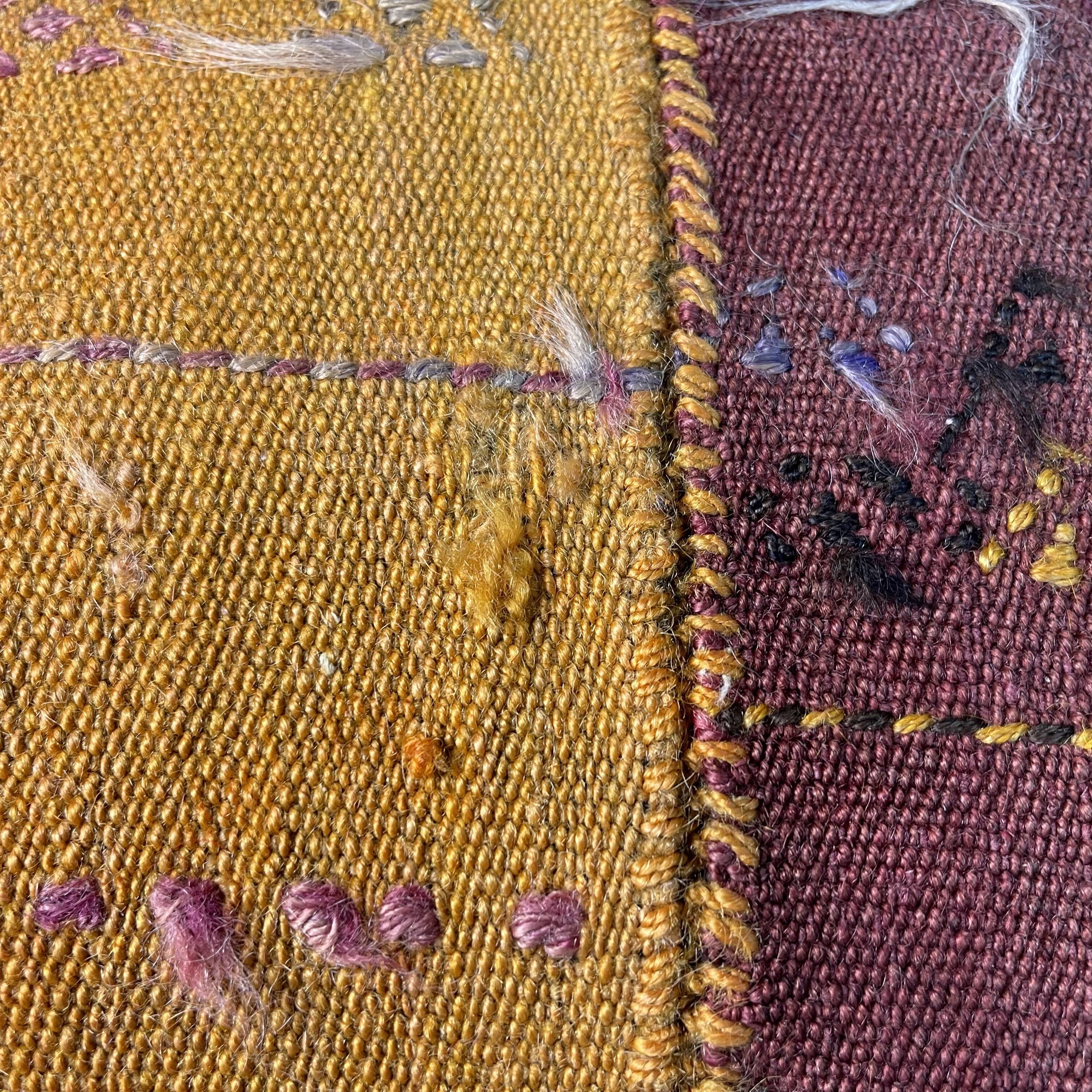 Vintage turkish kilim cushion cover 30x50cm