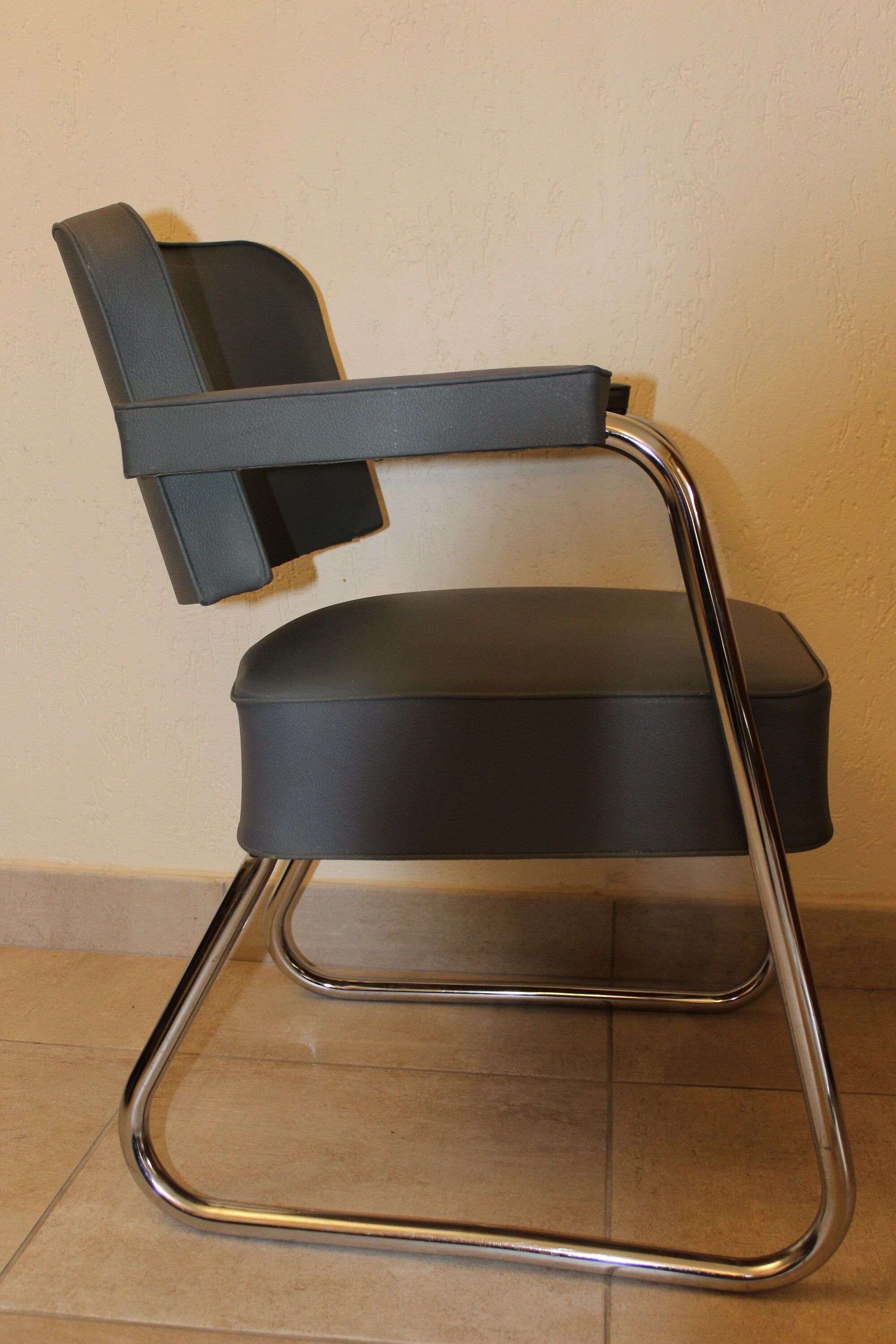 Vintage industrial Roneo armchair