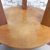 Art Deco coffee table with thick glass top