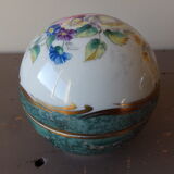 Limoges porcelain box ball shape