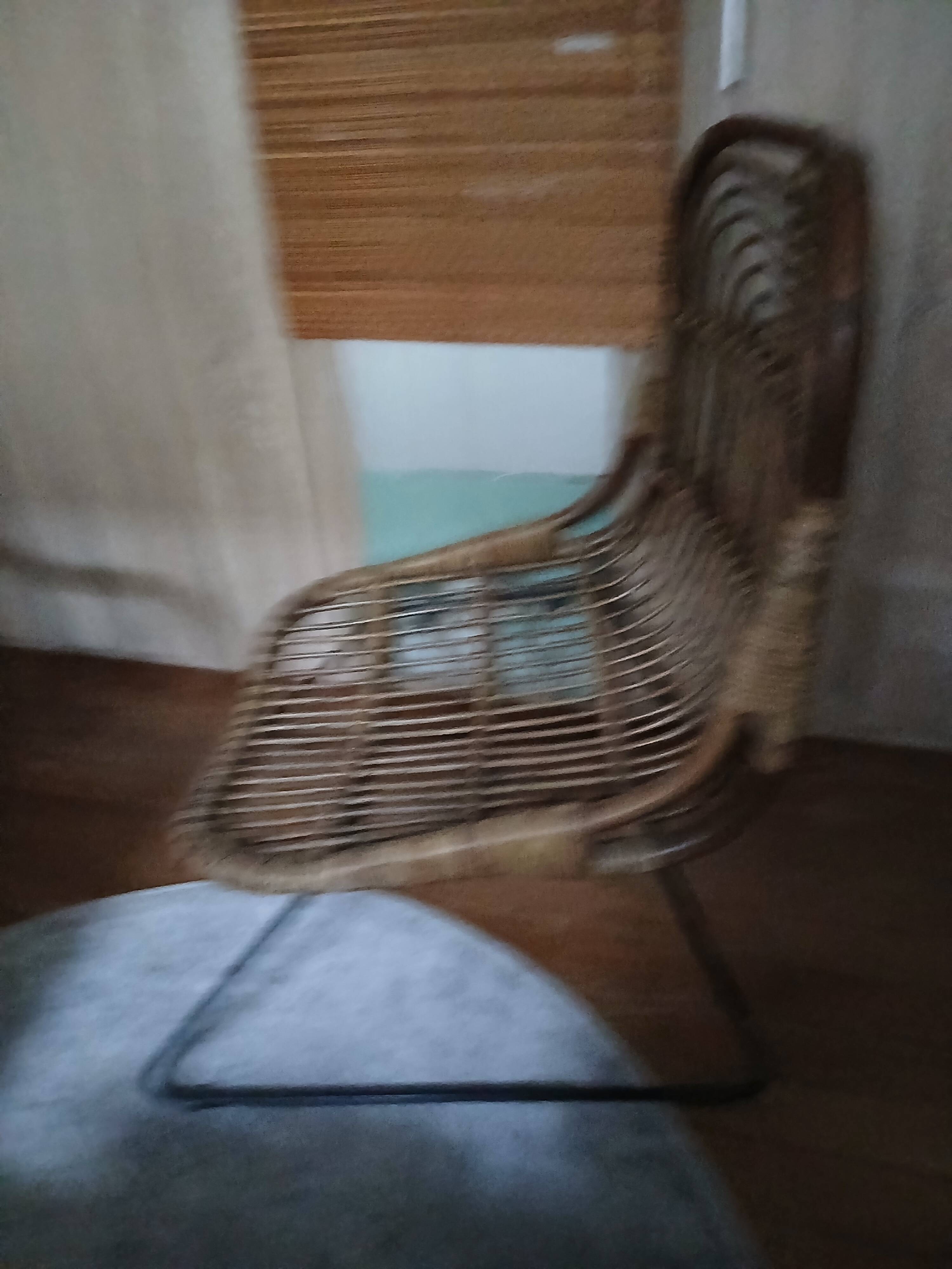 Rattan armchair