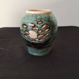 Vase vert bleuté