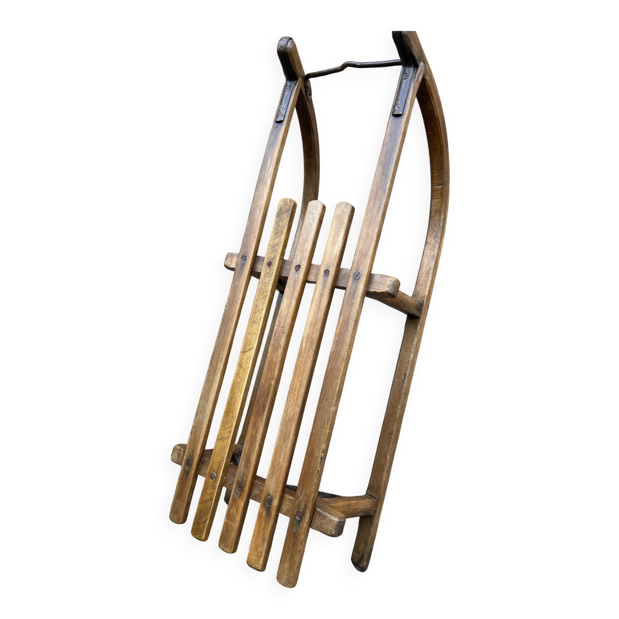 old sled sleigh Alsace Christmas decoration