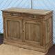 Old solid oak buffet with 2 drawers, chic country style.