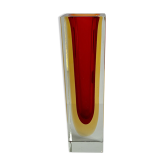 Vase en verre de Murano, Sommerso, 1970