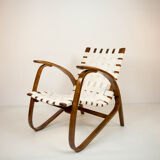 Art deco armchair by Jan Vanek, 1930s, restored