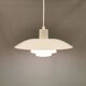 Older ph 4/3 hanging lamp, in white, with original orange dimmer.