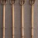 4 silver cocktail forks