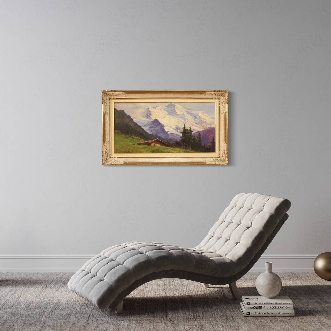 Landscape signed Bentivoglio from the first half of the 20th century