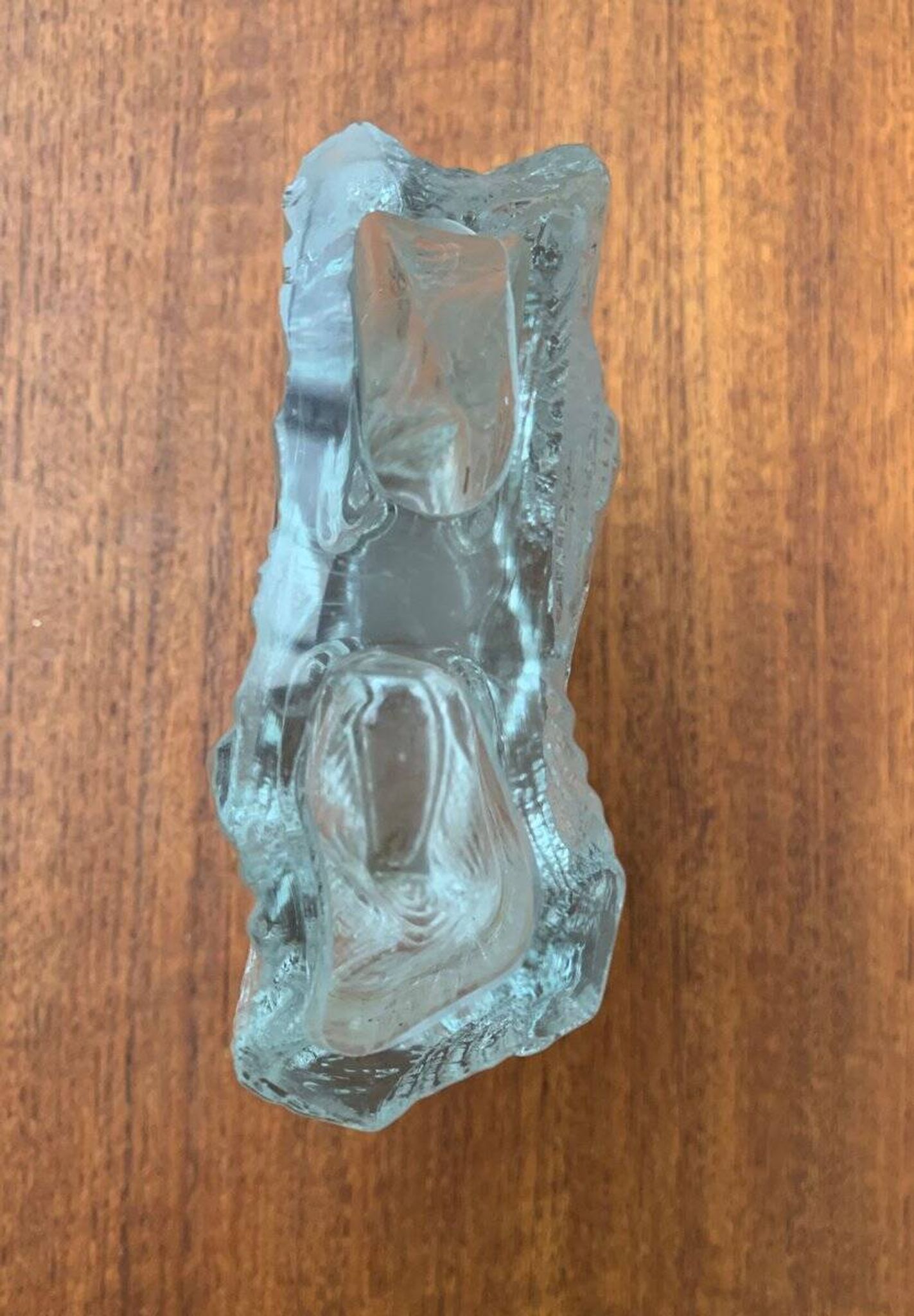 Vintage Glass Block Vase