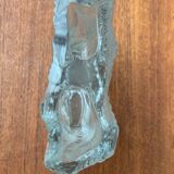 Vintage Glass Block Vase