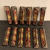 12 carries polychrome ceramic knives