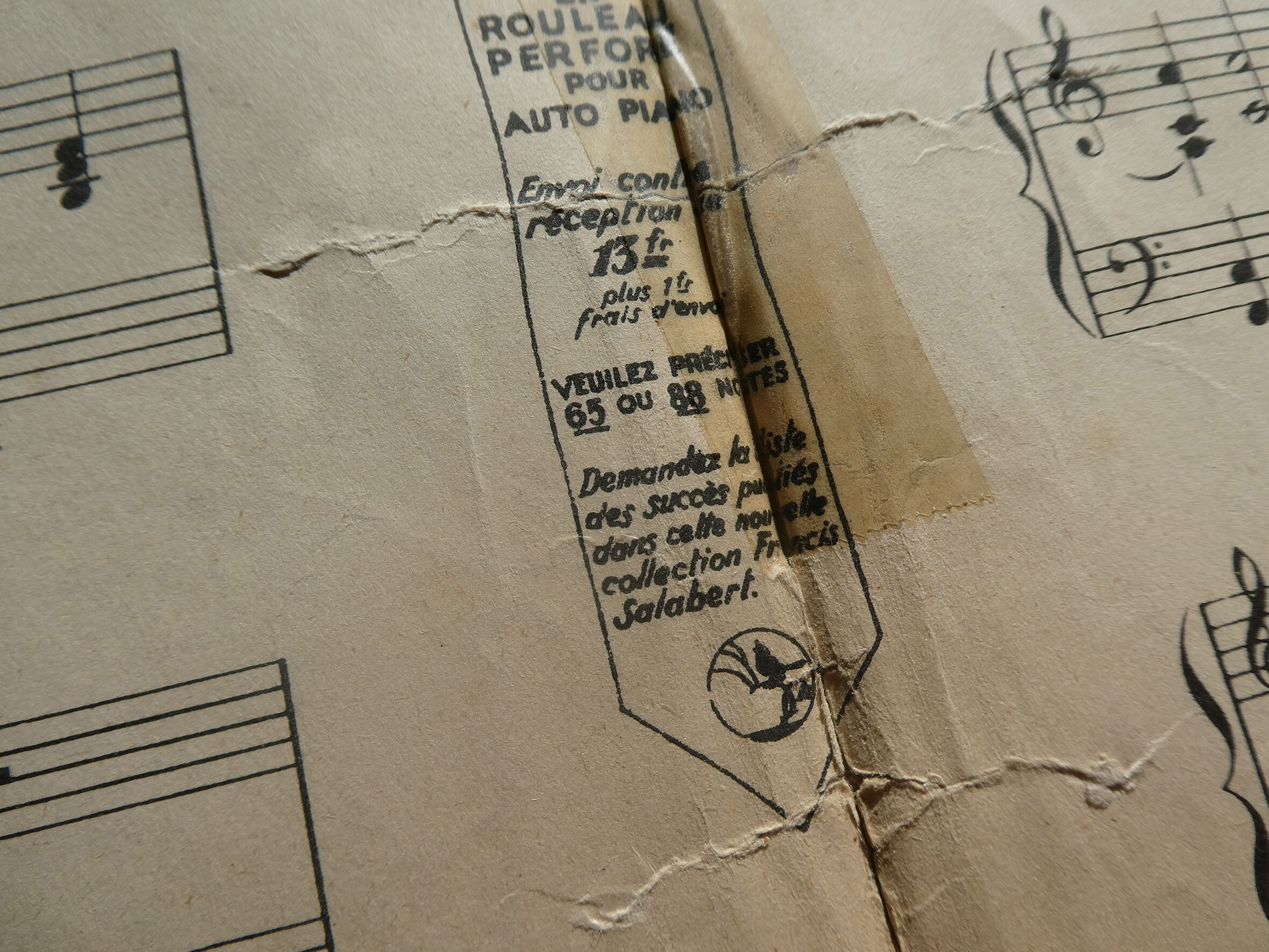 Old poster "Yes We have no bananas" - Ed. F. Salabert Paris