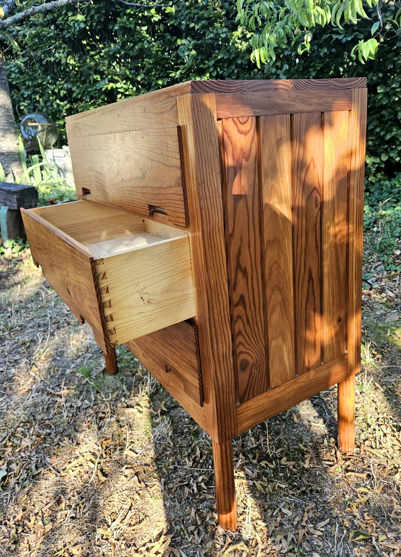 Commode en pin pierre gautier delaye modèle week-end design vintage 50