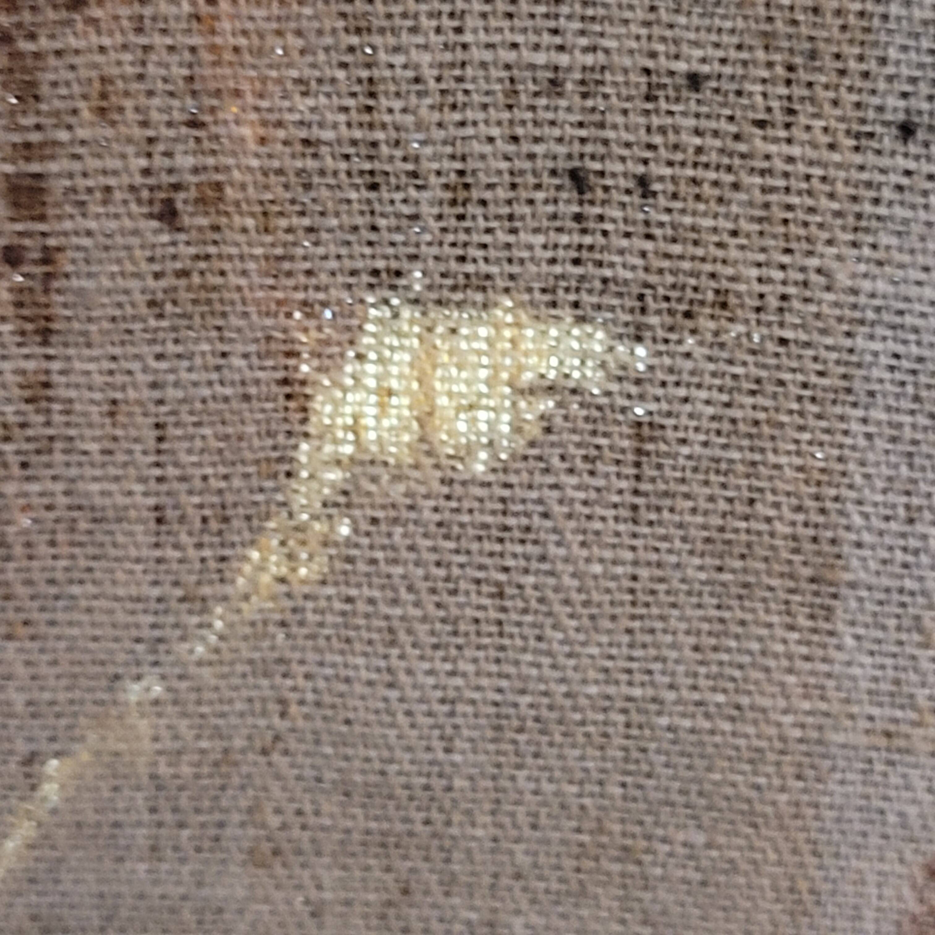 Old Painting Nude Portrait Oil On Canvas