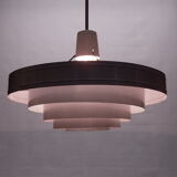 Satin white lacquered metal hanging from the 1960s