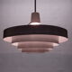 Satin white lacquered metal hanging from the 1960s