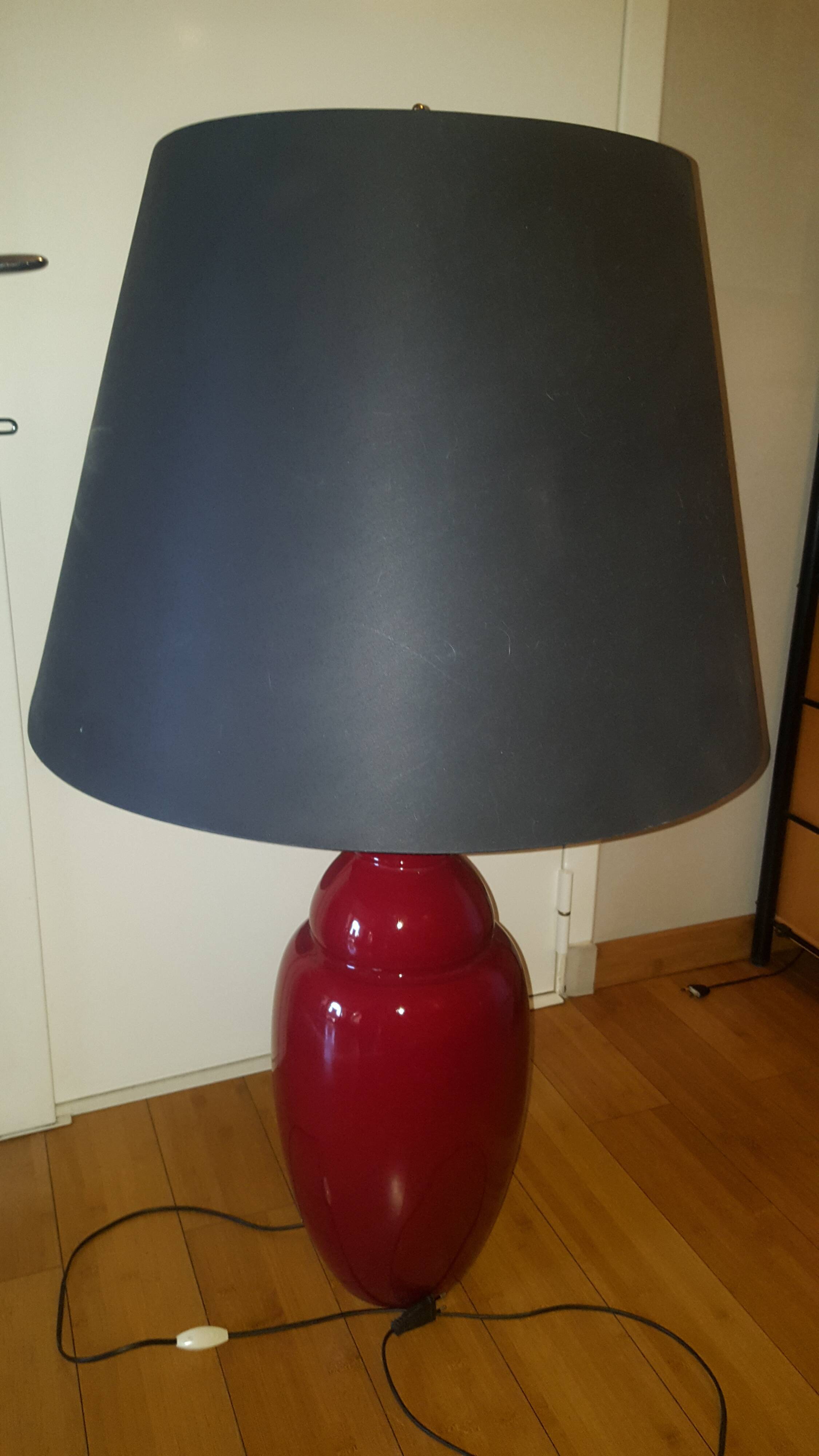Lampadaire en céramique avec abat jour , Jacques Molin