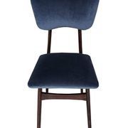 Mid-Century Butterfly Chair in navy grey fabric and walnut wood, Europe, 1960.