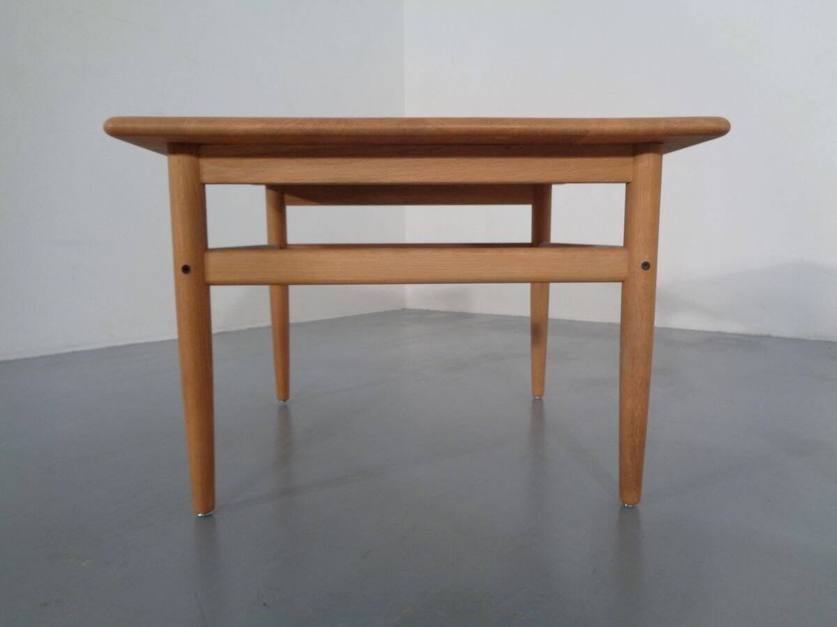Danish Oak Sofa Table by Niels Bach, 1960s
