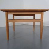 Danish Oak Sofa Table by Niels Bach, 1960s