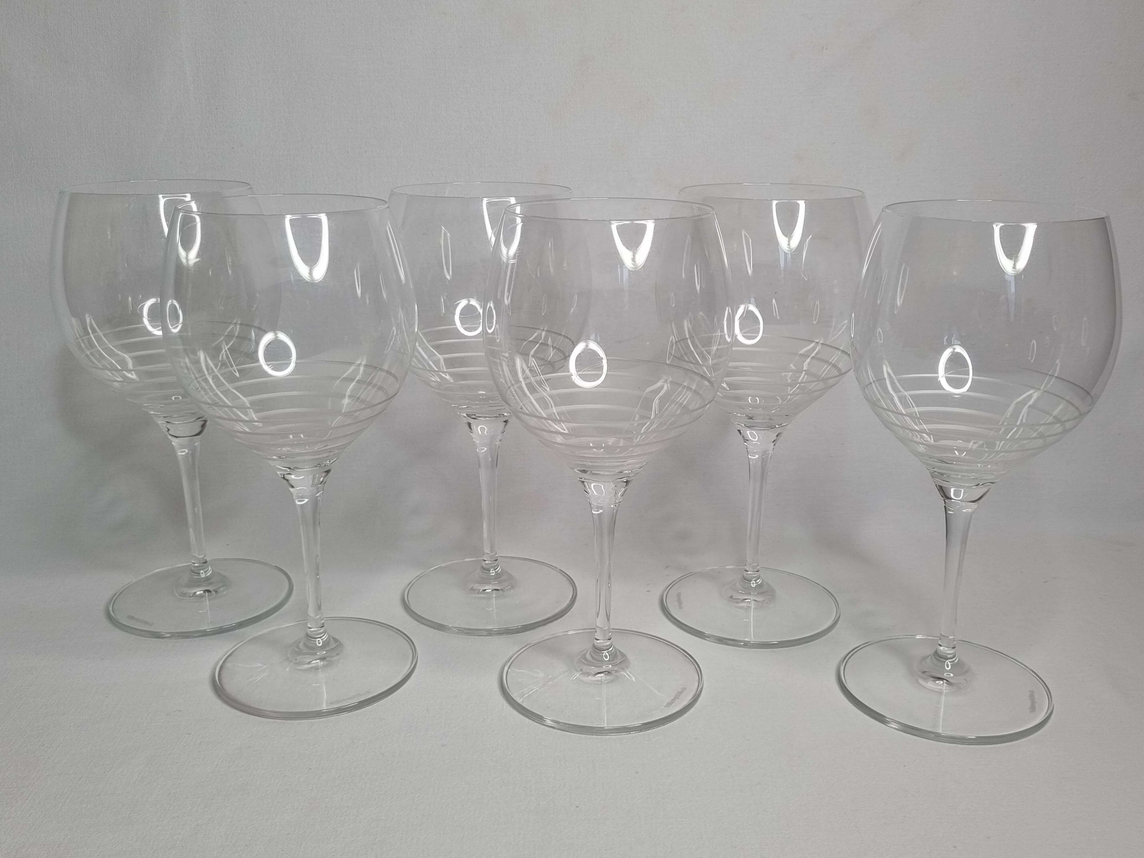 Villeroy and Boch crystal wine glasses, 23 cm