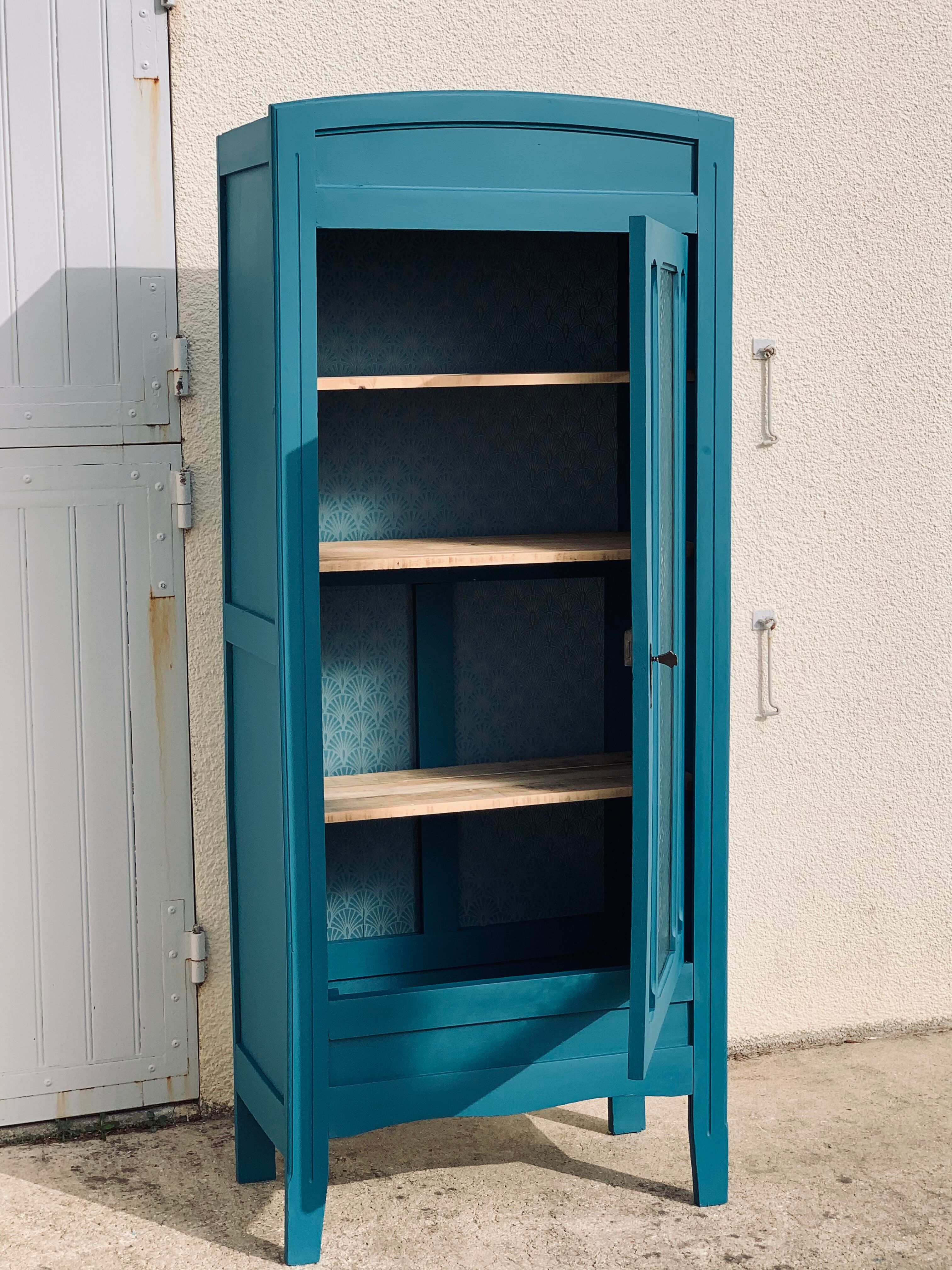 Glass-glazed Parisian wardrobe 1930