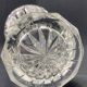 Large cut crystal vase richly decorated Bohemia