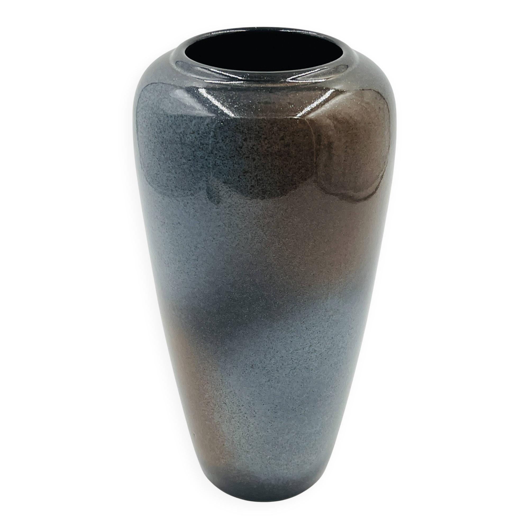 Gradient grey-blue modernist vase