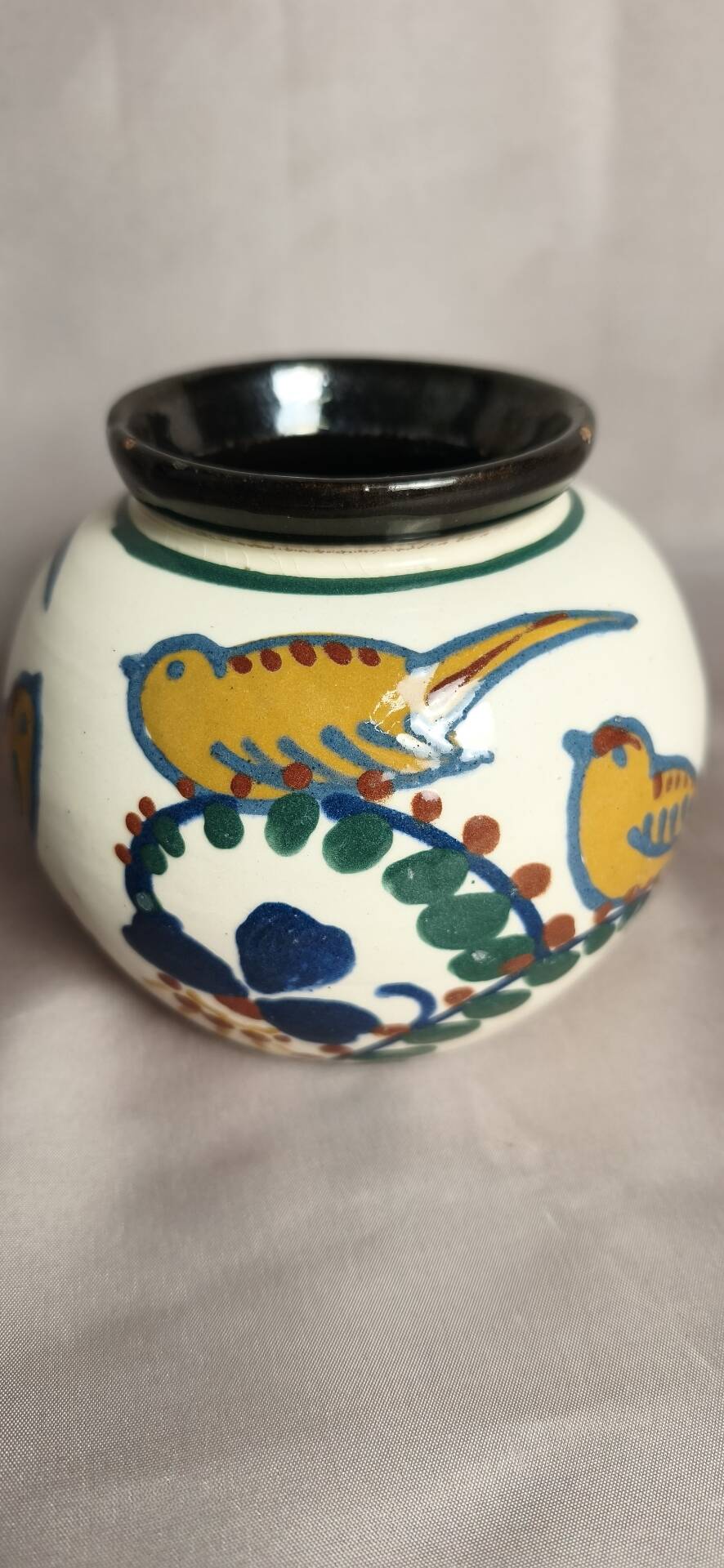 Round vase signed JACQUET