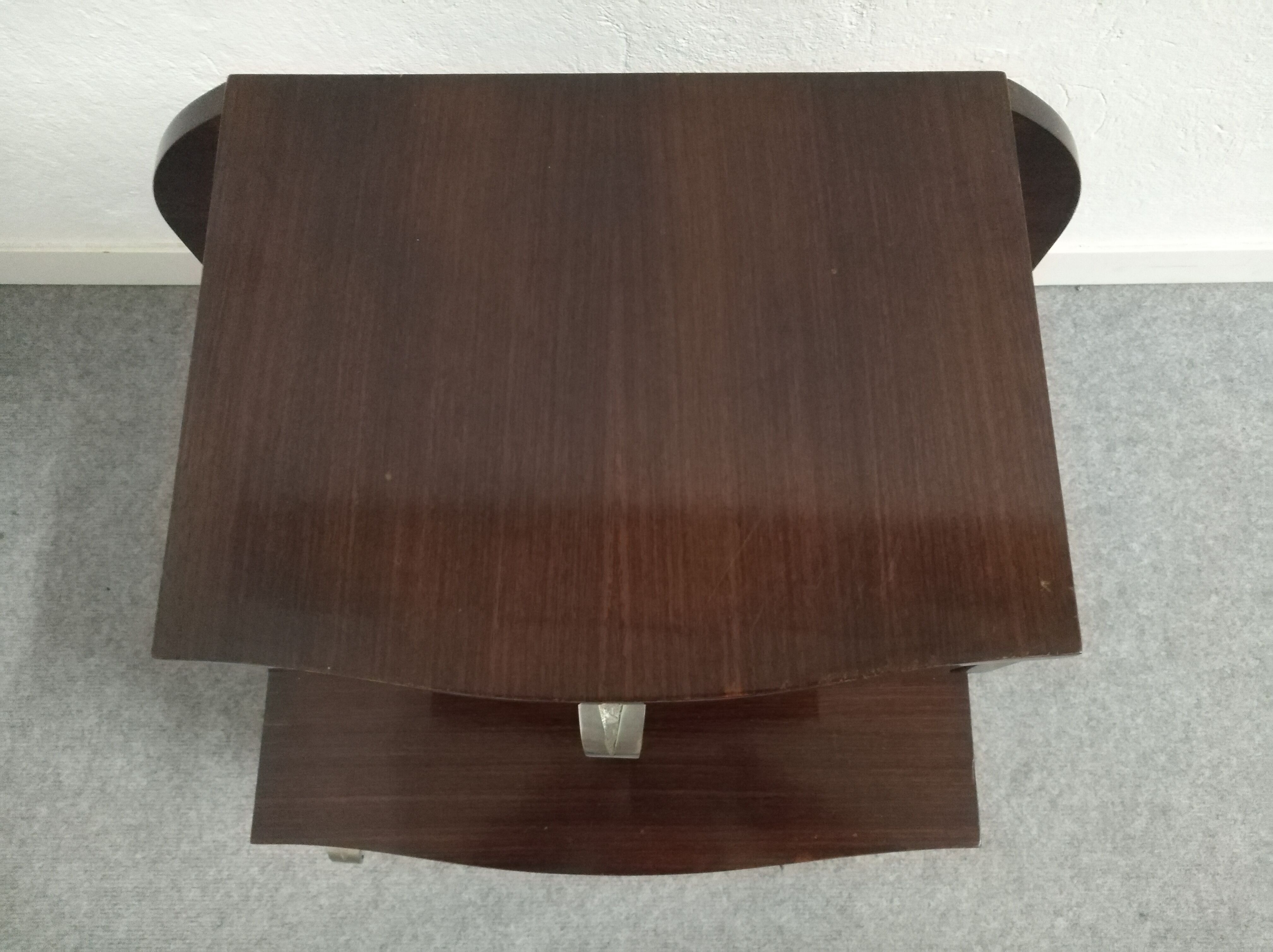 Art Deco mahogany bedside table