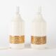 Pair of ceramic lamps by Aldo Londi for Bitossi, Sweden, 1960.
