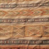 Old oriental carpet, kilim, 50s - 206 x 125cm