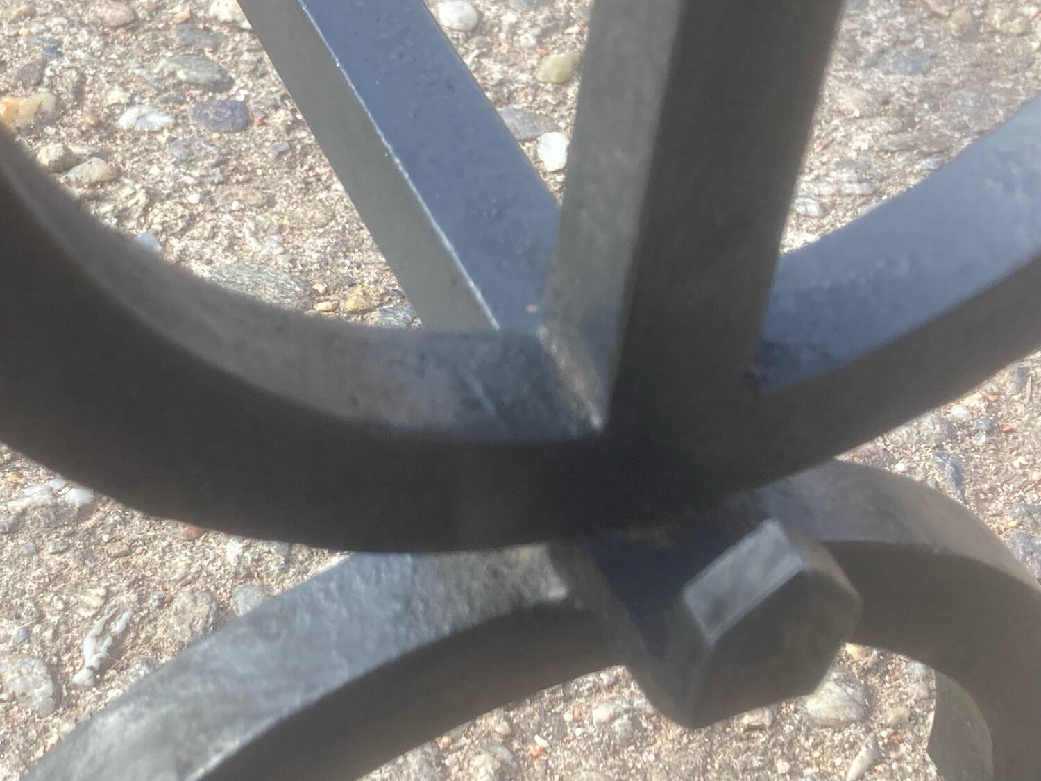 Pair of modernist andirons