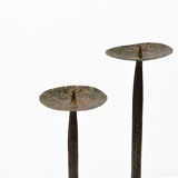 Brutalist style candlestick, czechoslovakia, 1960s