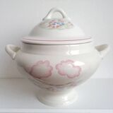 Large porcelain soup tureen Orchies Moulin des Loups Saint-Amand - 2.5 liter vegetable dish