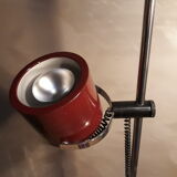 Lampadaire 1950 bordeaux et chrome