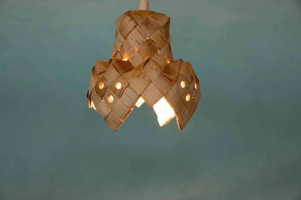 Vintage Scandinavian pendant from the 1960s, Japandi pendant.