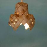 Vintage Scandinavian pendant from the 1960s, Japandi pendant.